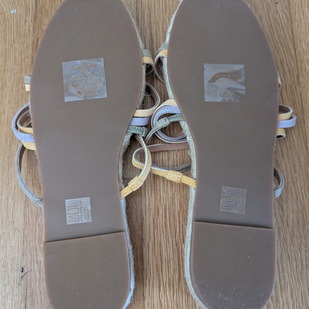 MADEWELL KATHRYN ESPADRILLE SLIDE SANDAL COLORBLOCK SNAKE EMBOSSED LEATHER - Picture 3 of 3